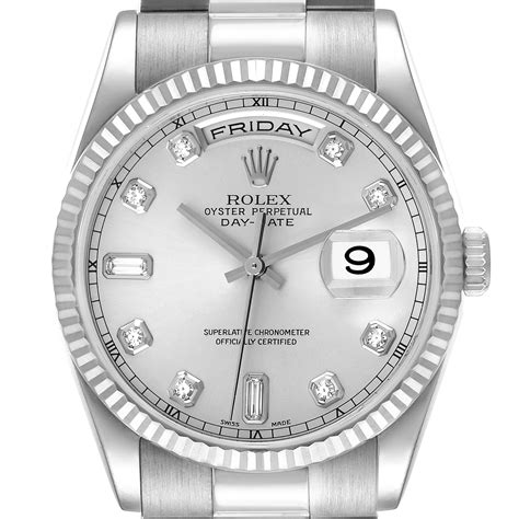 rolex white gold composition|rolex white gold men's watch.